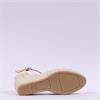 Wonders Ena Covered Espadrille Wedge - Beige Leather